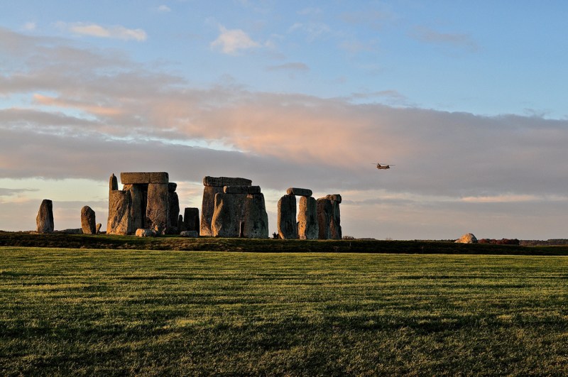You quite forget Stonehenge plain is a military base until you hear a Chinook