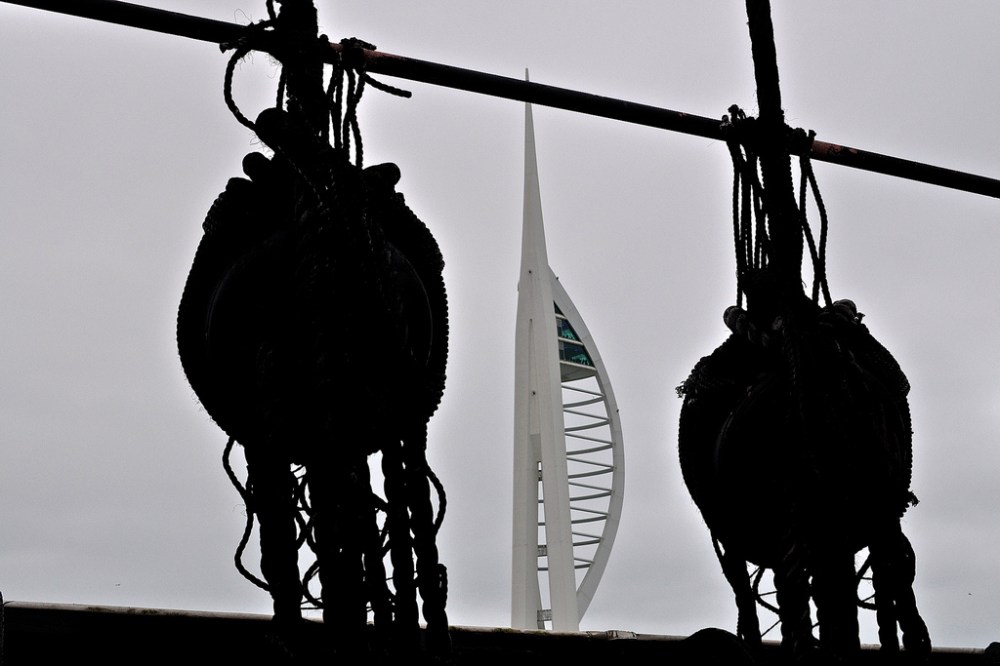 Spinnaker Tower from HMS Warrior