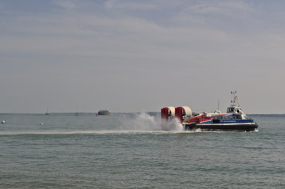 HoverTravel - past Palmeston's seaforts