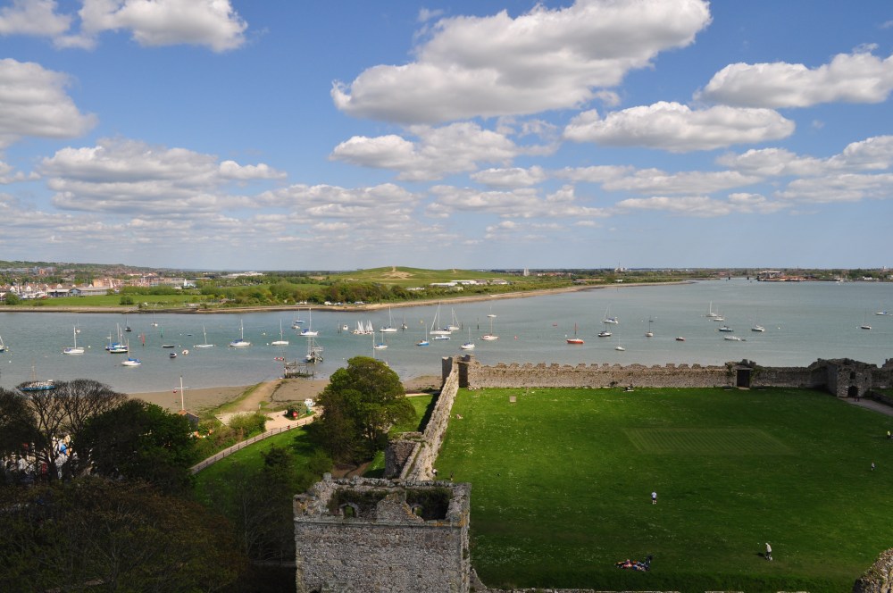 The Solent from Portchester Castle