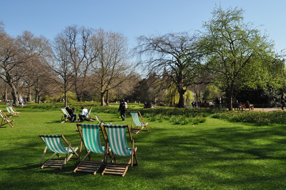 St James's Park, London - deckchairs