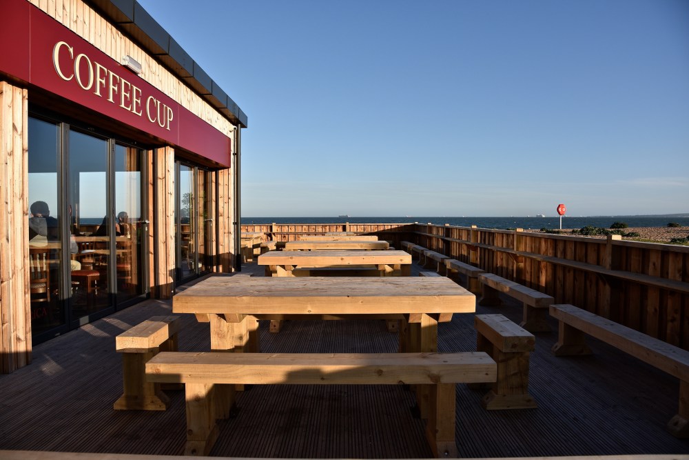 Eastney Coffee Cup by Sue Lowry