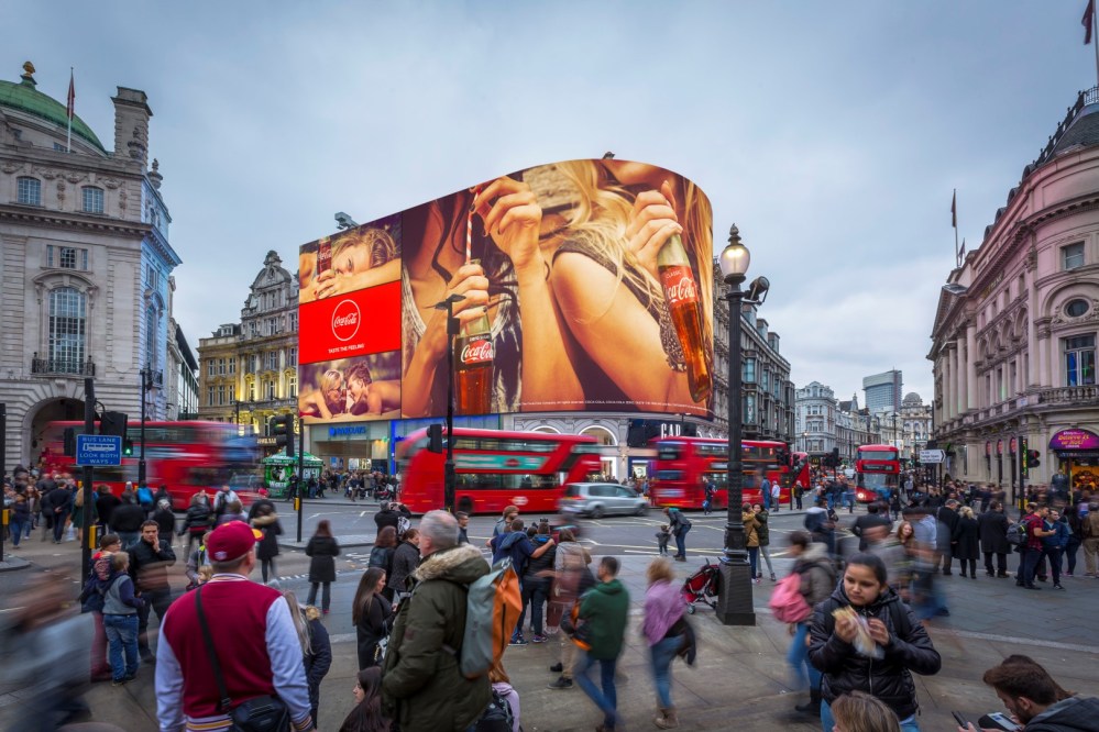 Coca Cola Dusk courtesy of Land Securities