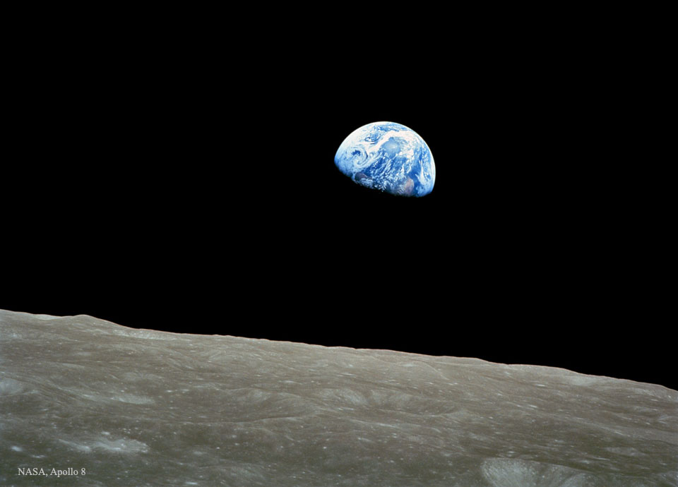 Earthrise - copyright NASA Apollo 8, taken by Bill Anders